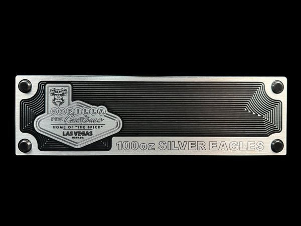 2024 Silver Eagle Brick - AK BLACK - 100oz Capacity (PRICE AS SHOWN $5,297.99)*