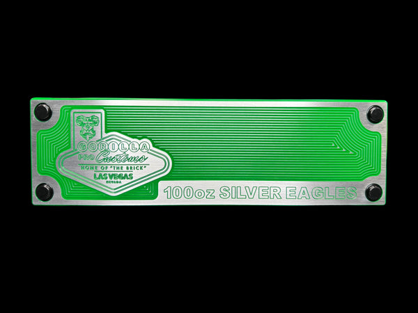 Silver Eagle Brick - EMERALD GREEN - 100oz Capacity (PRICE AS SHOWN $2,298.99)*