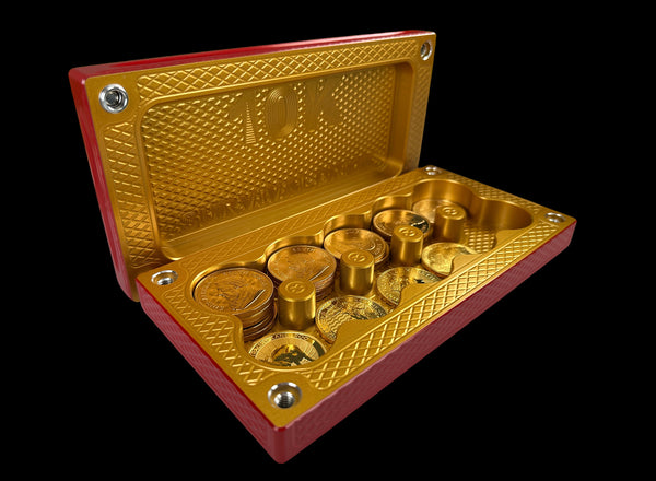 $10k, 50oz Gold Coins REBRUSHED REDRUM/BRASS Survival Brick (PRICE AS SHOWN $2,598.99)*