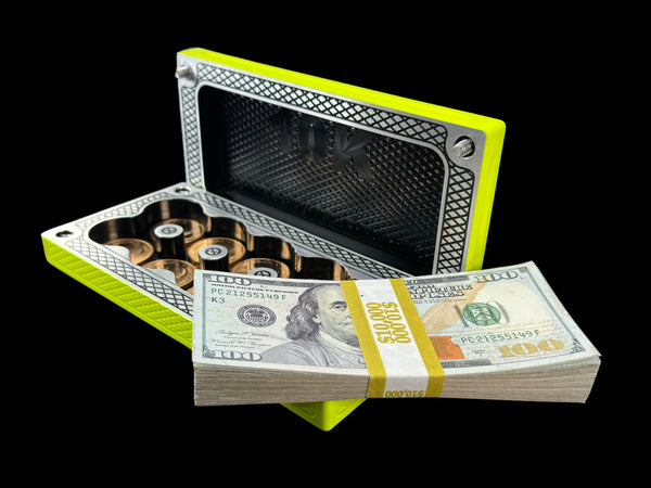 $10k, 50oz Gold Coins REVERSE YELLOW JACKET Survival Brick (PRICE AS SHOWN $2,998.99)*