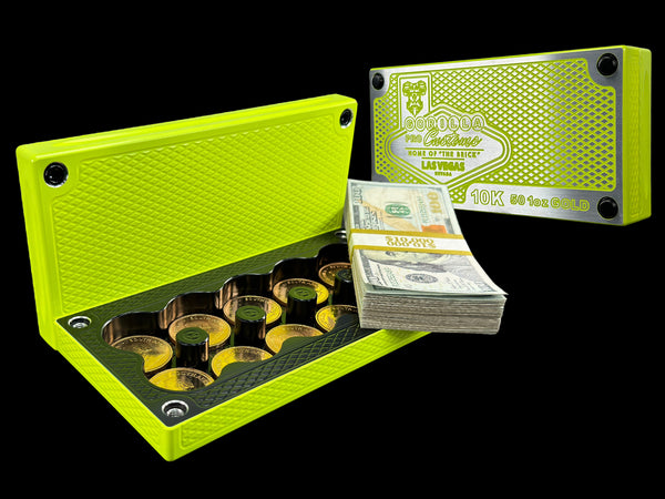 $10k, 50oz Gold Coins Reverse Yellow Jacket Survival Brick (PRICE AS SHOWN $2,698.99)*