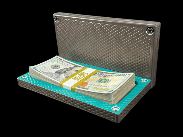 HEAVY POCKET Brick - GOLDEN NICKEL/TURQUOISE - $10,000 Capacity (PRICE AS SHOWN $1,798.99)*