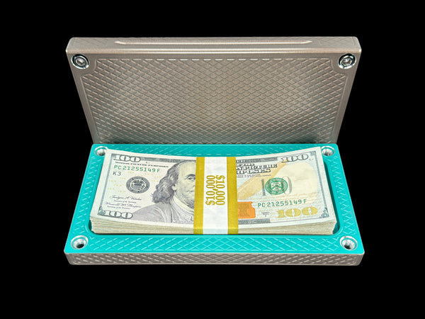 HEAVY POCKET Brick - GOLDEN NICKEL/TURQUOISE - $10,000 Capacity (PRICE AS SHOWN $1,798.99)*