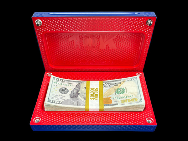 SUPER HEAVYWEIGHT POCKET Brick - SATIN ROYAL BLUE/REDRUM - $10,000 Capacity (PRICE AS SHOWN $1,998.99)*