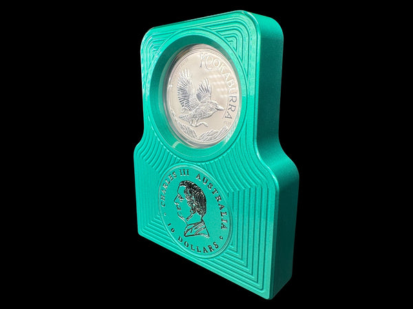 10oz Single Coin Display MERMAID GREEN (PRICE AS SHOWN $2,498.99)*