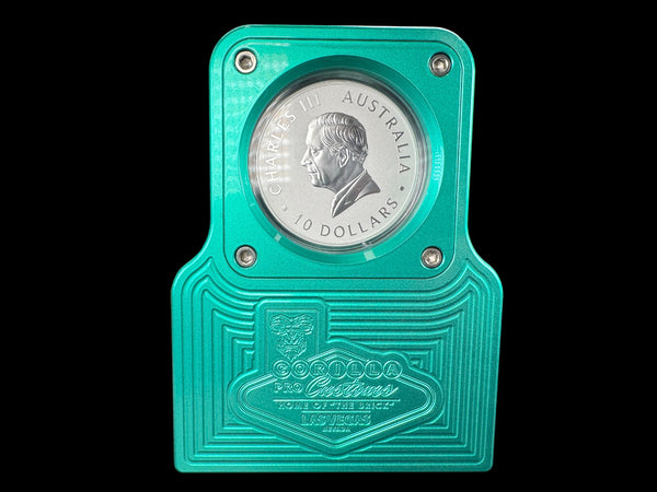 10oz Single Coin Display MERMAID GREEN (PRICE AS SHOWN $2,498.99)*