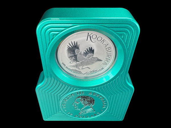 10oz Single Coin Display MERMAID GREEN (PRICE AS SHOWN $2,498.99)*