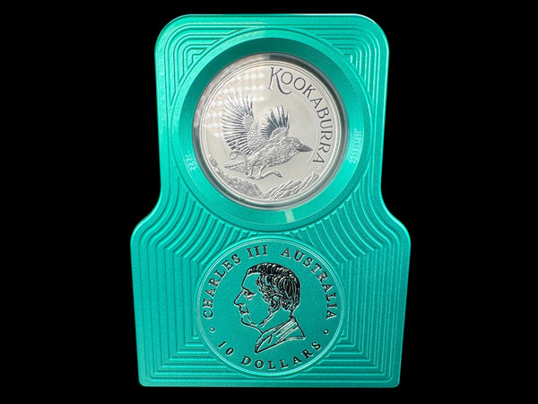 10oz Single Coin Display MERMAID GREEN (PRICE AS SHOWN $2,498.99)*