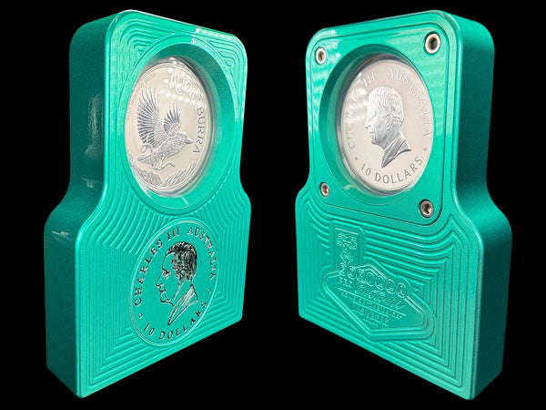 10oz Single Coin Display MERMAID GREEN (PRICE AS SHOWN $2,498.99)*