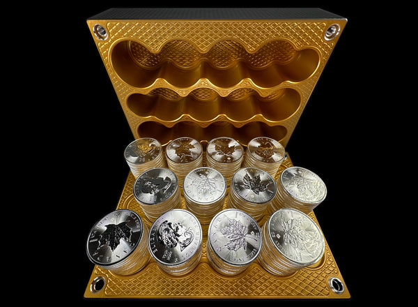 180oz Silver Coins BRASS MONKEY Silver Stacker Brick (PRICE AS SHOWN $2,428.99)*