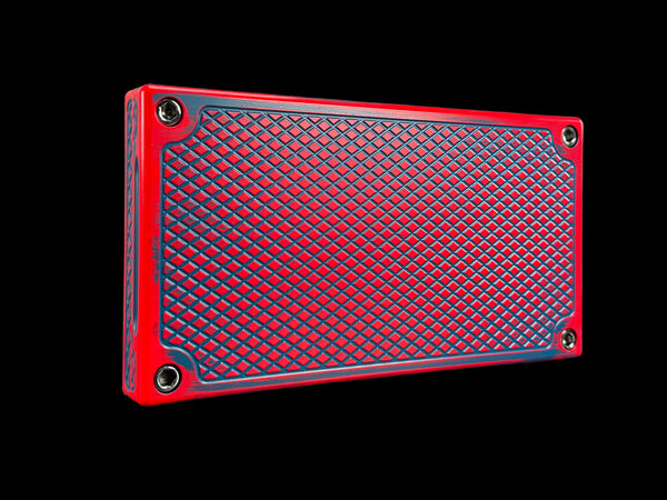 POCKET Brick - NEON RED/ANO BLUE - $1,000 Capacity