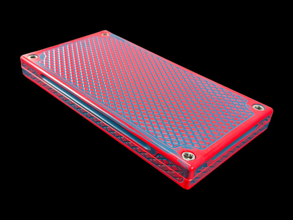 POCKET Brick - NEON RED/ANO BLUE - $1,000 Capacity