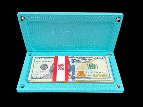 POCKET BRICK - TIFFANY BLUE - $1,500 CAPACITY (PRICE AS SHOWN $979.99)*