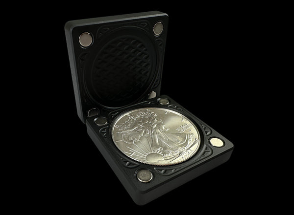 1oz Silver Coin MATTE BLACK Single Stacker Heavy Brick (PRICE AS SHOWN $399.99)*