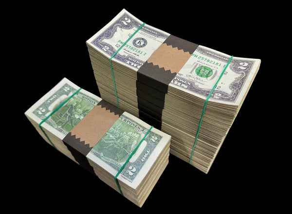 $1K (500 WRAPPED $2 DOLLAR BILLS)
