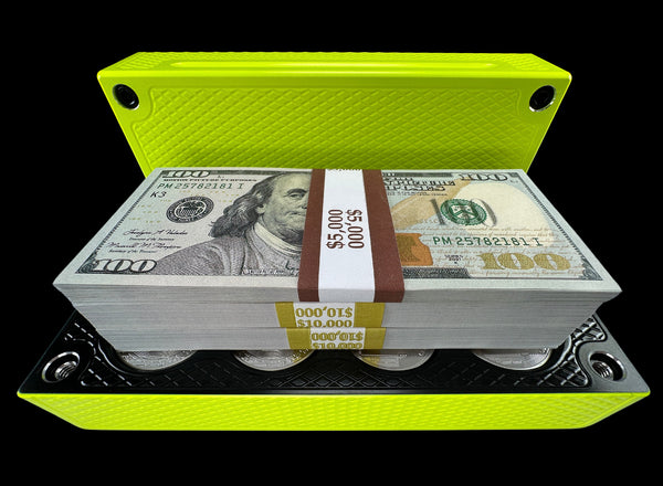 $25k, 80oz Silver Coin REVERSE YELLOW JACKET Survival Brick (PRICE AS SHOWN $2,628.99)*