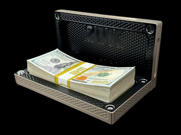 POCKET Brick - GOLDEN NICKEL/AK BLACK - $20,000 Capacity (PRICE AS SHOWN $1,799.99)*