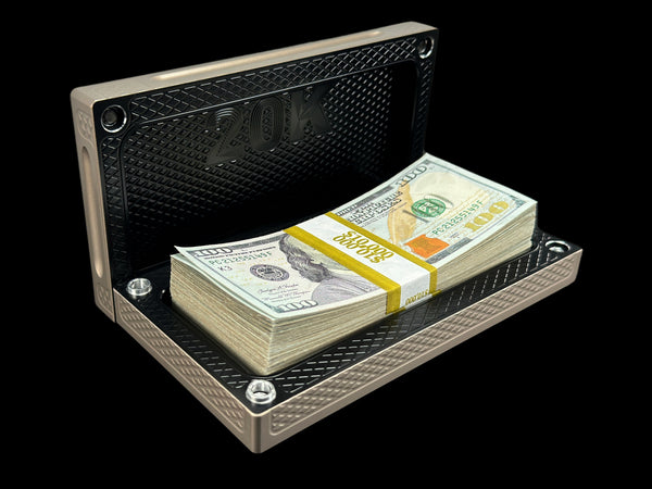 POCKET Brick - GOLDEN NICKEL/AK BLACK - $20,000 Capacity (PRICE AS SHOWN $1,799.99)*