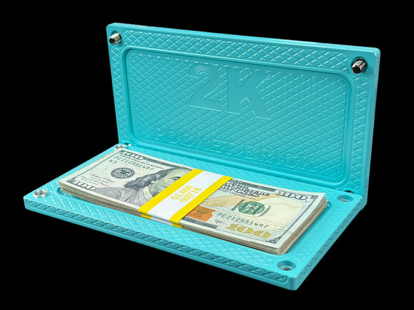 POCKET BRICK - TIFFANY BLUE - $2,000 CAPACITY (PRICE AS SHOWN $999.99)*