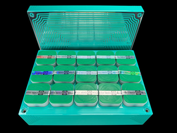 Silver Eagle Coin Brick - TIFFANY TEAL - 300oz. Capacity