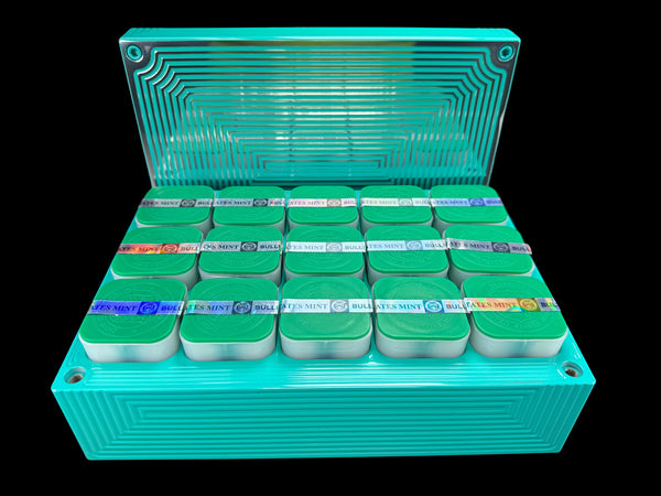 Silver Eagle Coin Brick - TIFFANY TEAL - 300oz. Capacity