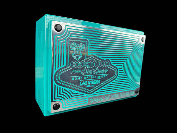 Silver Eagle Coin Brick - TIFFANY TEAL - 300oz. Capacity