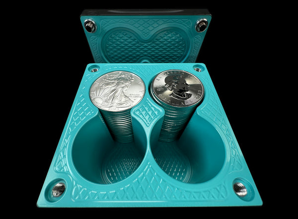 80oz 4x4 Silver Coins THE SMURF Silver Stacker Survival Brick (PRICE AS SHOWN $1,799.99)*