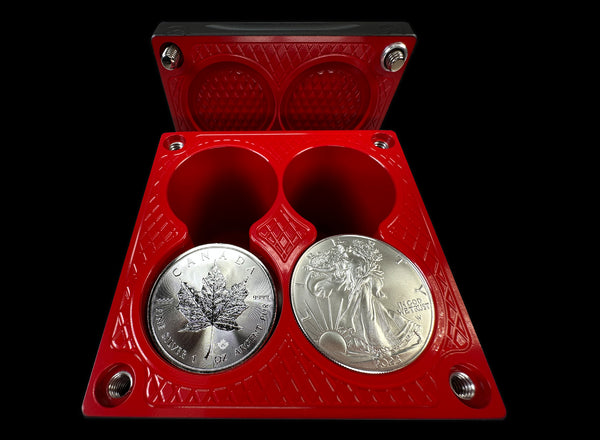 80oz 4x4 Silver Coins BLACK WIDOW Silver Stacker Survival Brick (PRICE AS SHOWN $1,799.99)*