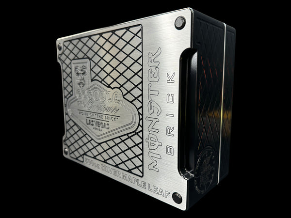 Silver Maple Leaf Monster Brick - AK BLACK - 500oz. Capacity (PRICE AS SHOWN $10,098.98)*