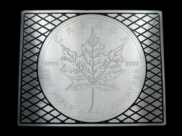 Silver Maple Leaf Monster Brick - AK BLACK - 500oz. Capacity (PRICE AS SHOWN $10,098.98)*