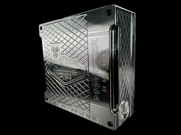 Silver Eagle Monster Brick - MACHINED - 500oz. Capacity (PRICE AS SHOWN $7,899.98)*