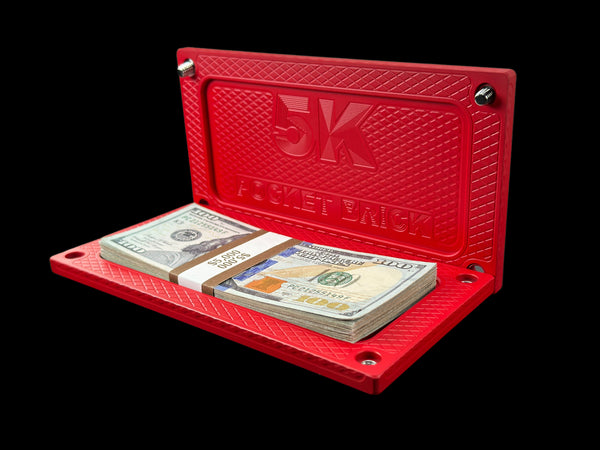 POCKET Brick - FLAT RED - $5,000 Capacity (PRICE AS SHOWN $1,029.99)*