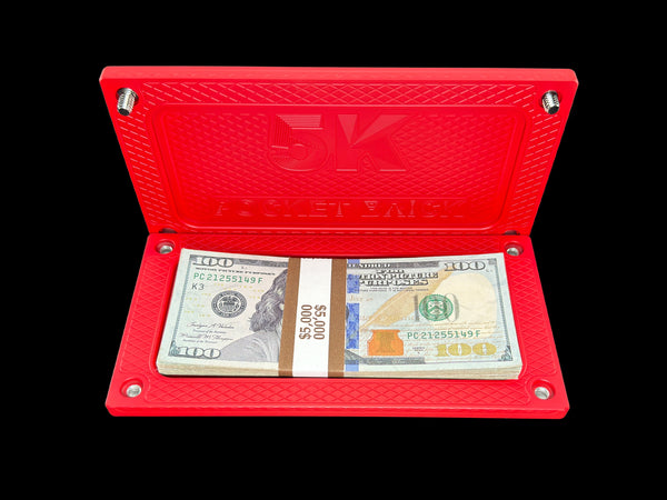 POCKET Brick - FLAT RED - $5,000 Capacity (PRICE AS SHOWN $1,029.99)*