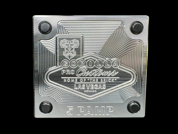 5 PAMP MACHINED Brick (PRICE AS SHOWN $1,199.99)*