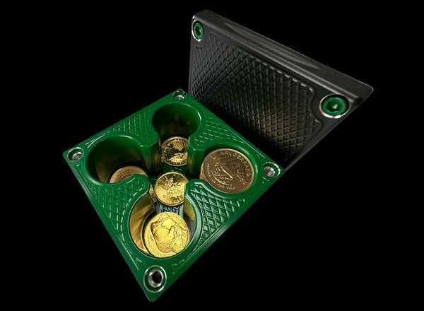 3.25x4 75 1oz Gold Coins LUCKY CHARM Gold Stacker Survival Brick (PRICE AS SHOWN $2,028.99)*