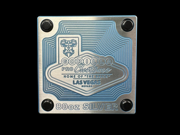 80oz 4x4 Silver Coins BLUE ICE Silver Stacker Survival Brick (PRICE AS SHOWN $2,798.99)*