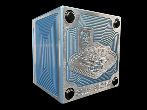 80oz 4x4 Silver Coins BLUE ICE Silver Stacker Survival Brick (PRICE AS SHOWN $2,798.99)*