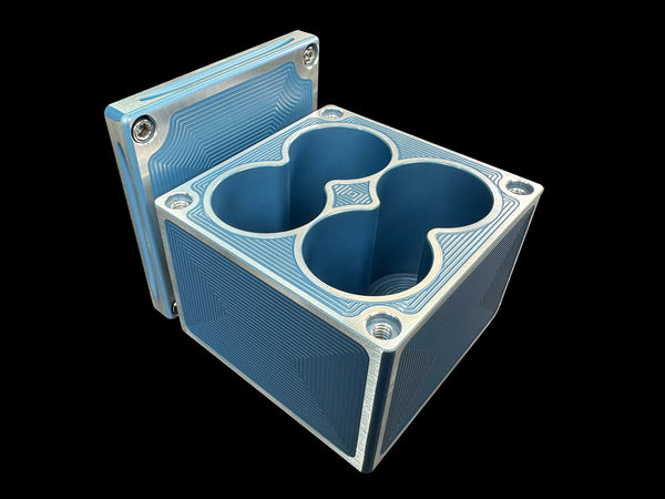 80oz 4x4 Silver Coins BLUE ICE Silver Stacker Survival Brick (PRICE AS SHOWN $2,798.99)*