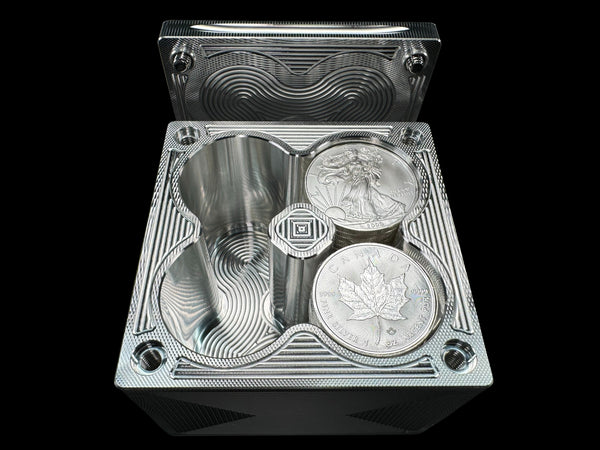 80oz 4x4 Silver Coins MACHINED Silver Stacker Survival Brick (PRICE AS SHOWN $1,299.99)*