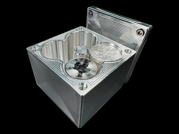 80oz 4x4 Silver Coins MACHINED Silver Stacker Survival Brick (PRICE AS SHOWN $1,299.99)*