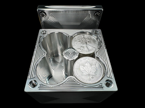 80oz 4x4 Silver Coins MACHINED Silver Stacker Survival Brick (PRICE AS SHOWN $1,299.99)*