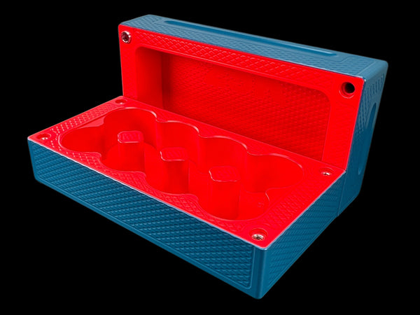 $25k, 80oz Silver Coin AQUA_BLUE/NEON RED Survival Brick (PRICE AS SHOWN $2,398.99)*