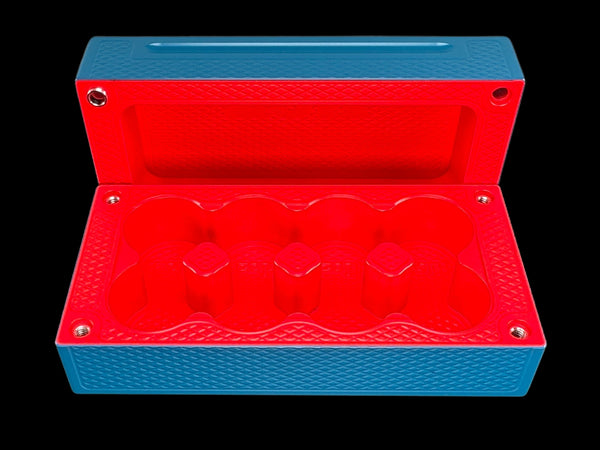 $25k, 80oz Silver Coin AQUA_BLUE/NEON RED Survival Brick (PRICE AS SHOWN $2,398.99)*