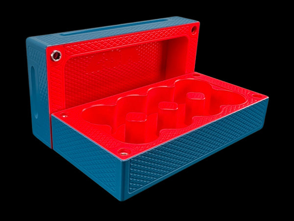 $25k, 80oz Silver Coin AQUA_BLUE/NEON RED Survival Brick (PRICE AS SHOWN $2,398.99)*