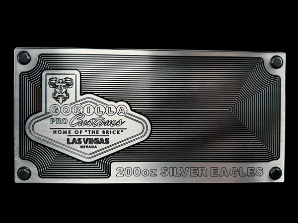 Silver Eagle Brick - AK BLACK - 200oz Capacity (PRICE AS SHOWN $4,298.99)*