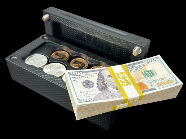 $20k, 60oz Silver 45oz Gold Coins MATTE BLACK Survival Brick (PRICE AS SHOWN $1,599.99)*