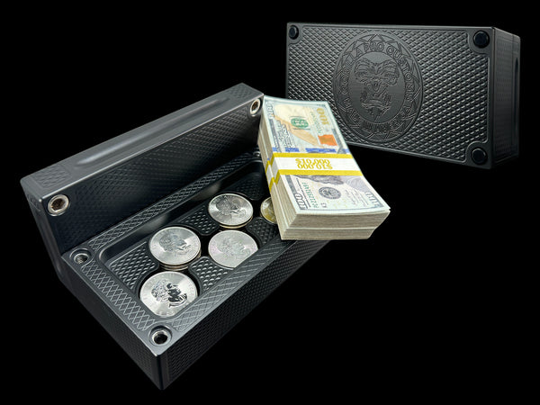 $20K 55oz SILVER CAPACITY BRICK BLOWOUT -  MATTE BLACK - (PRICE WAS $1,499.99 / NOW $749.99)