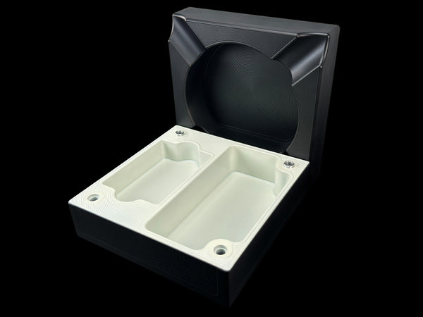 6X6 MATTE BLACK/SATIN WHITE Stashtray