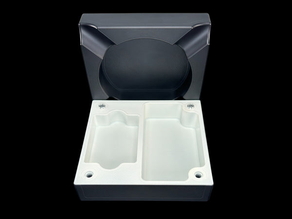 6X6 MATTE BLACK/SATIN WHITE Stashtray