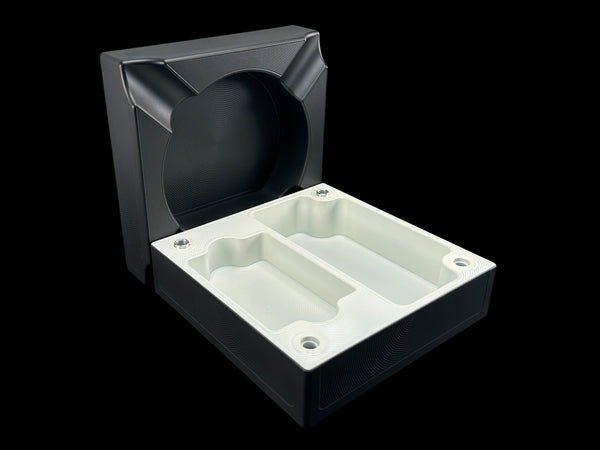 6X6 MATTE BLACK/SATIN WHITE Stashtray